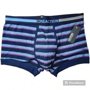 Kenneth Cole Reaction multi blue striped boxer brief Large NWT